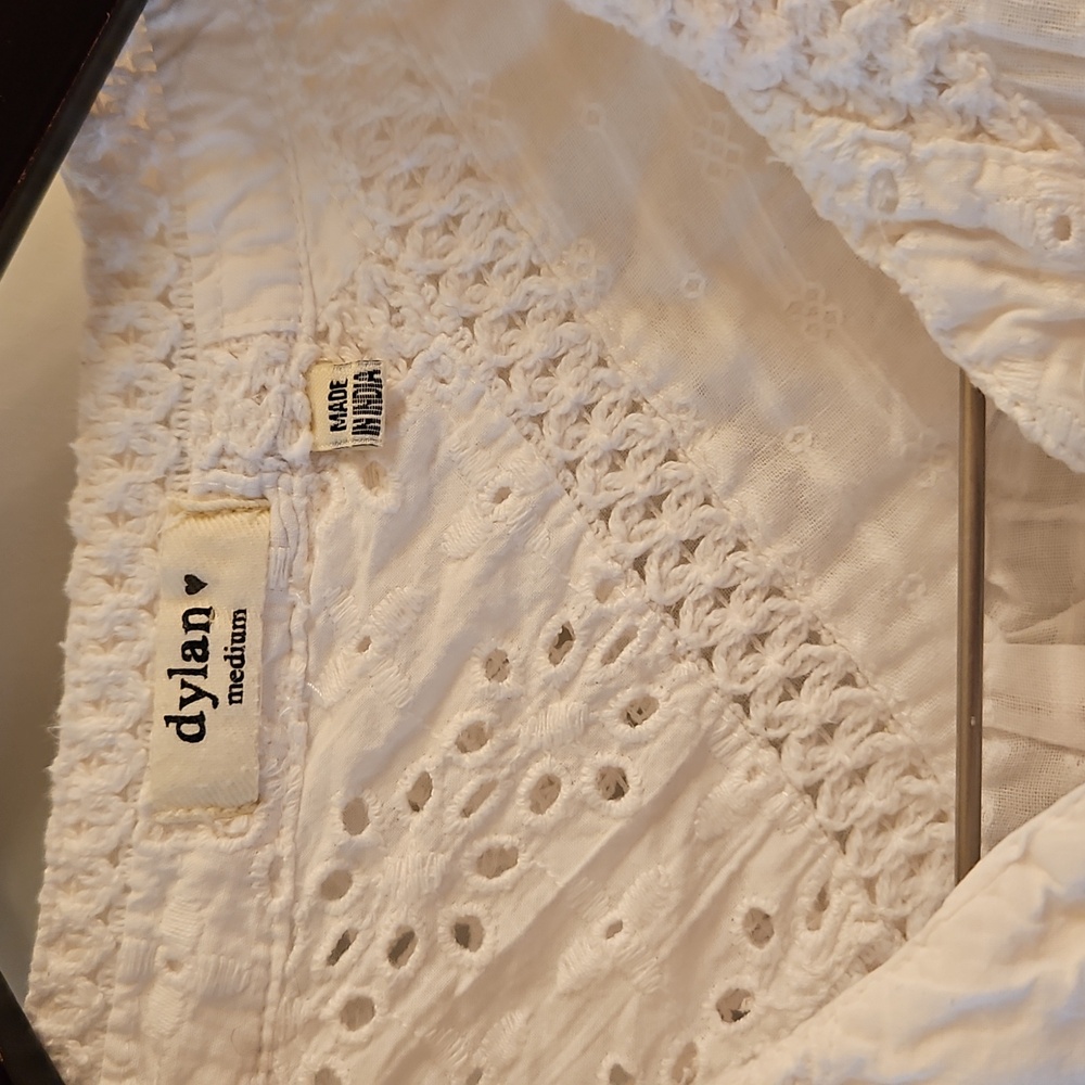 Dylan White "High Line" Patchwork Eyelet & Croche… - image 3